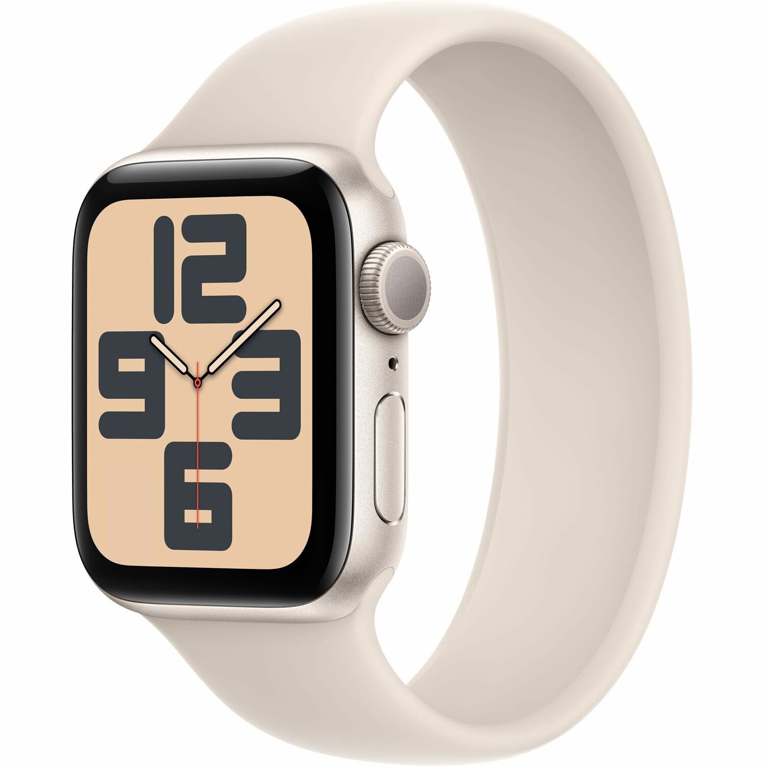 Apple Watch SE Smart Watch - 44 mm Case Height - 38 mm Case Width - Starlight Case Color - Starlight Band Color - Glass Body Material - Aluminium Case Material - Wireless LAN