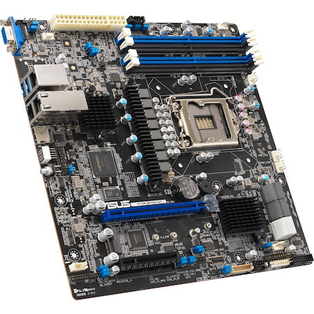 Asus P12R-M/10G-2T Server Motherboard - Intel C252 Chipset - Socket LGA-1200 - Micro ATX