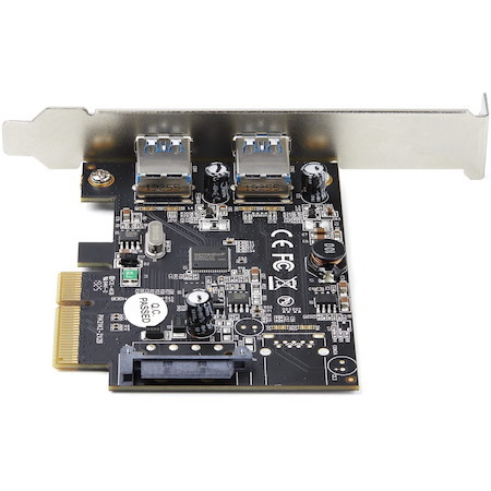 StarTech.com 2-Port USB PCIe Card 10Gbps/port - USB 3.2 Gen 2 Type-A PCI Express 3.0 x2 Host Controller Expansion Card - Windows/Linux