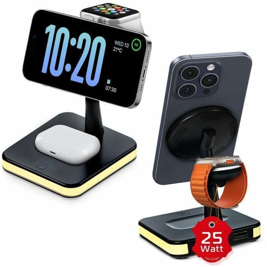 Spracht Orient Direct Spracht Flexcharge 4-In-1 Wireless Charger. Black. Qualcomm Chip.