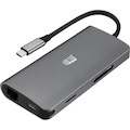 Adesso AUH-4030 USB Type C Docking Station for Projector, TV - Charging Capability - Memory Card Reader - SD - 60 W - TAA Compliant