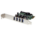 StarTech.com USB Adapter - PCI Express x1 - 5 GB/s - Plug-in Card - Green - TAA Compliant