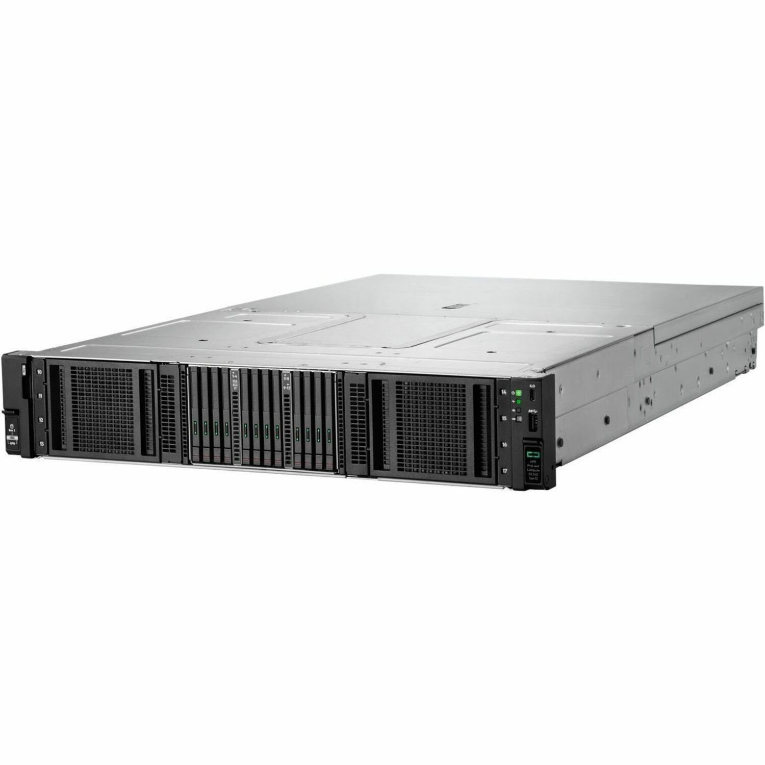 HPE ProLiant Compute DL340 Gen12 2U Rack Server - 1 x Intel Xeon 6 6505P 2.20 GHz - 32 GB RAM - 960 GB SSD - (2 x 480GB) SSD Configuration - Serial ATA/600, 12Gb/s SAS, NVMe Controller