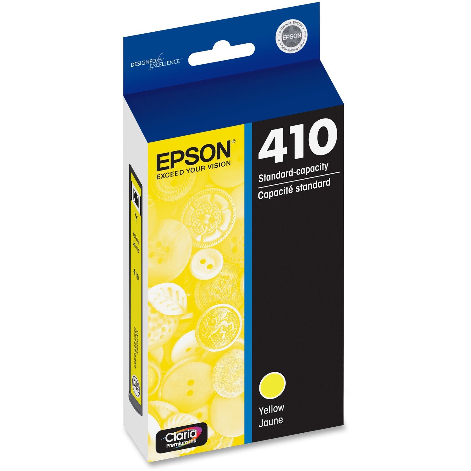 Epson Claria 410 Original Standard Yield Inkjet Ink Cartridge - Yellow - 1 Each