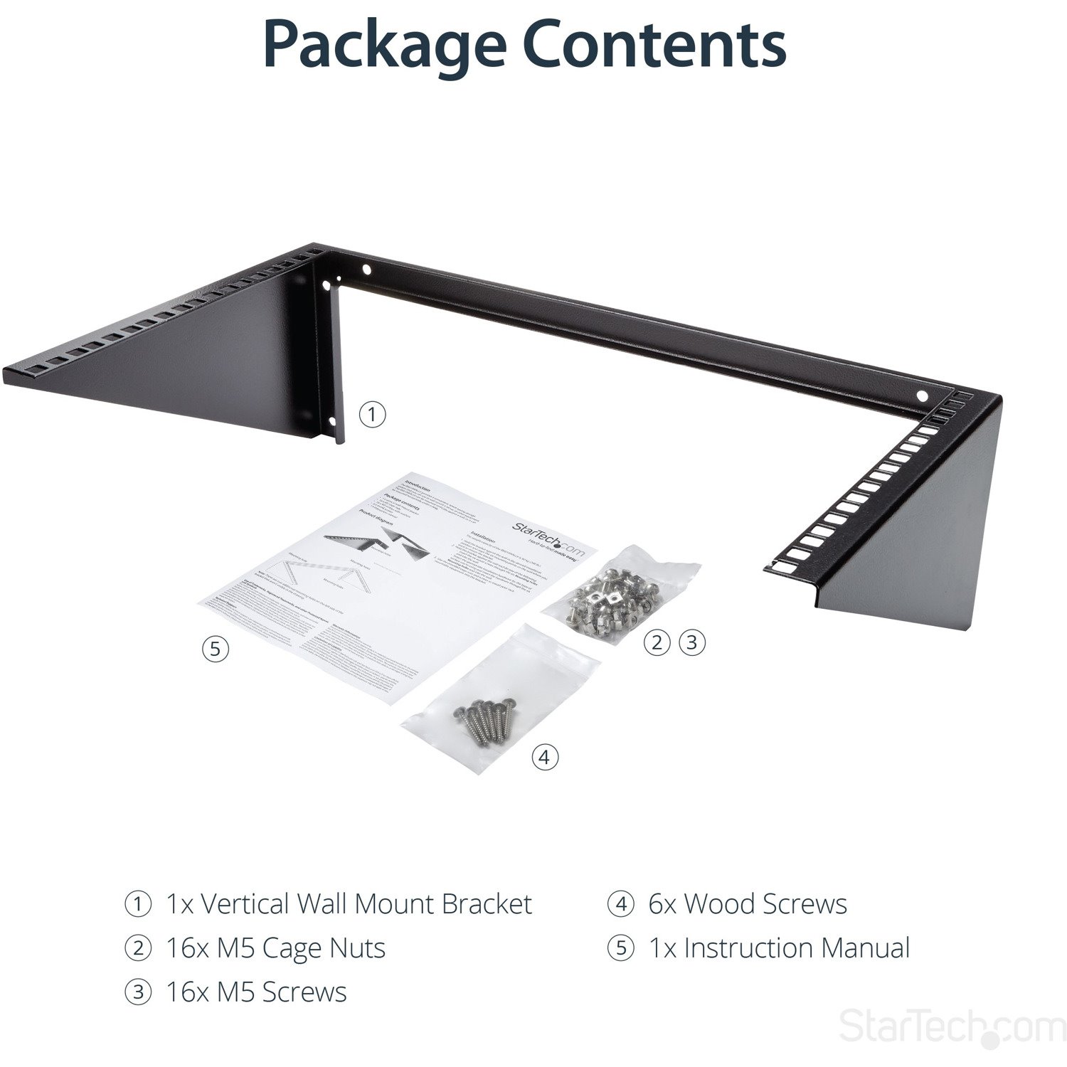 StarTech.com 6U 19-Inch Steel Vertical Rack and Wallmountable Server Rack