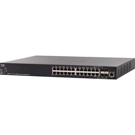 Cisco SX350X-24 24-Port 10GBase-T Stackable Managed Switch