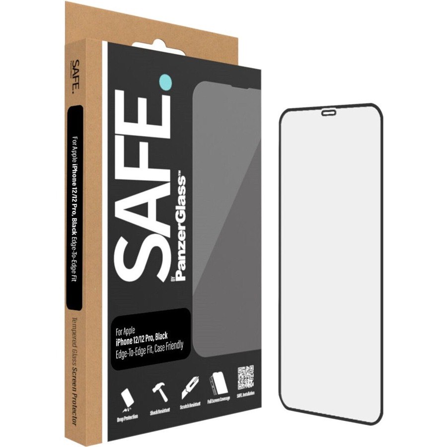 Safe Tempered Glass Screen Protector - Black