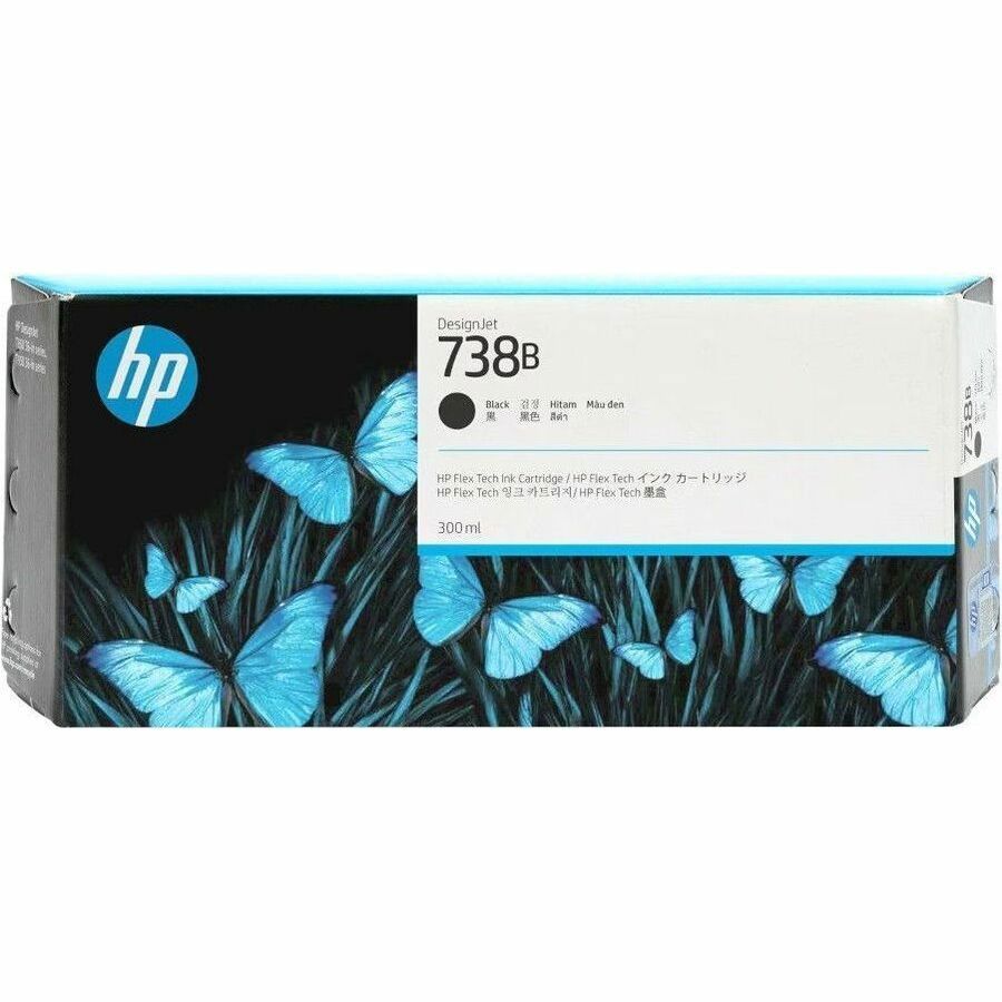 HP 738B 300-ML Black Designjet Ink Cartridg -T850/T950