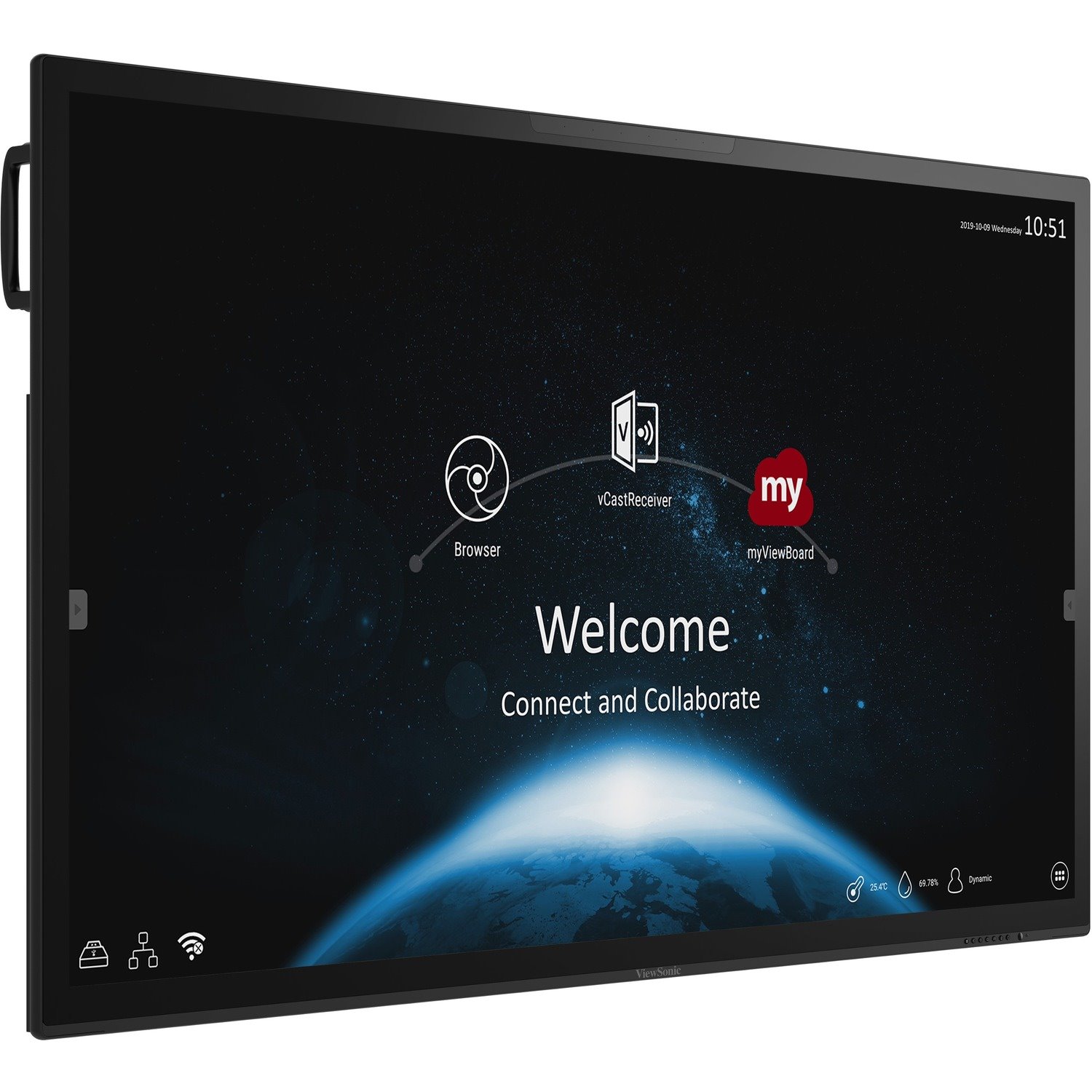 ViewSonic ViewBoard IFP6570 1651 mm 4K UHD LCD Collaboration Display
