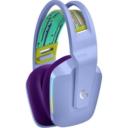 Logitech G G733 Wireless Over-the-head Stereo Gaming Headset - Lilac