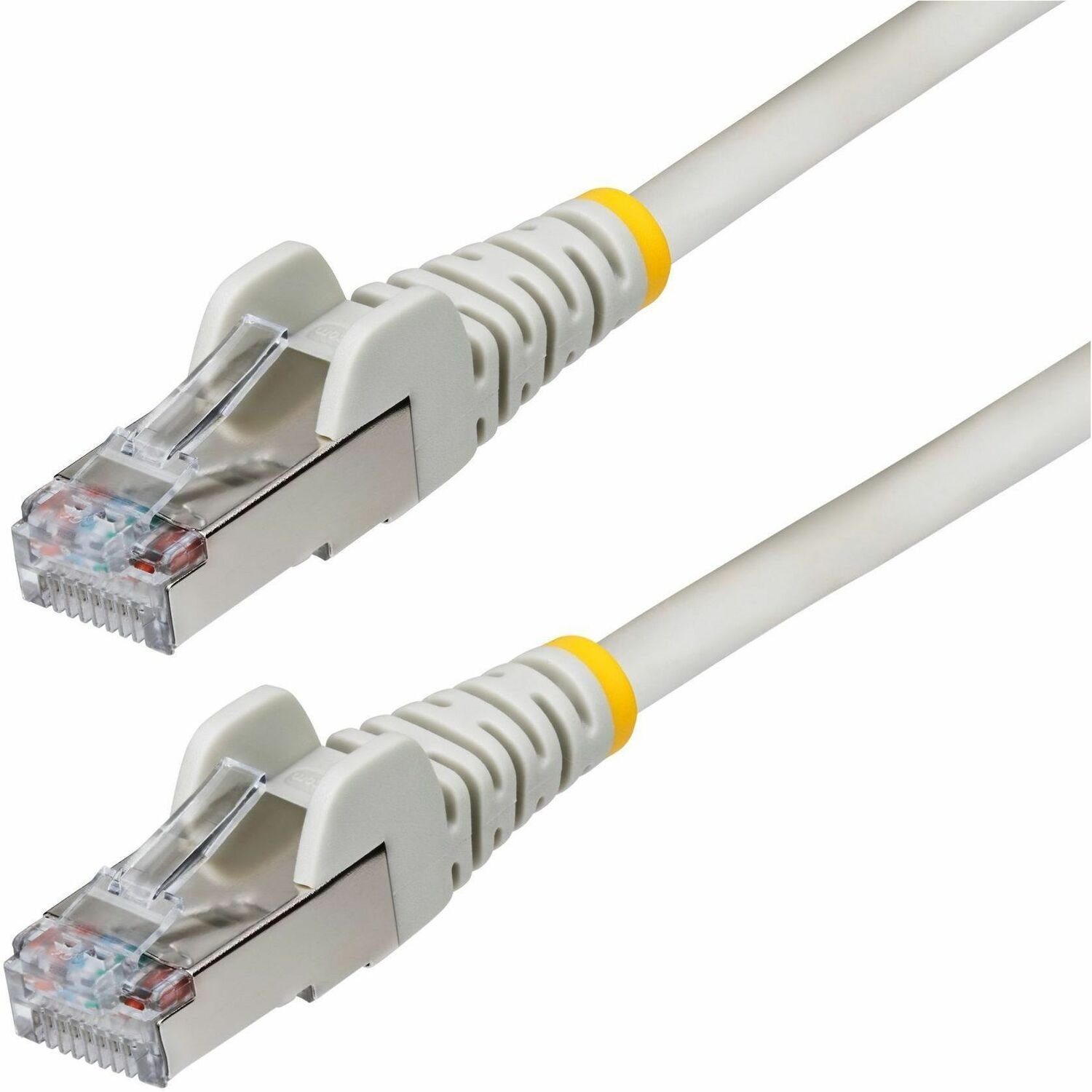 StarTech.com 6in Gray CAT6a Ethernet Cable, Snagless RJ45, 10G, 100W PoE, S/FTP, LSZH, 27AWG Pure Copper, 500MHz, Shielded Network Patch Cord