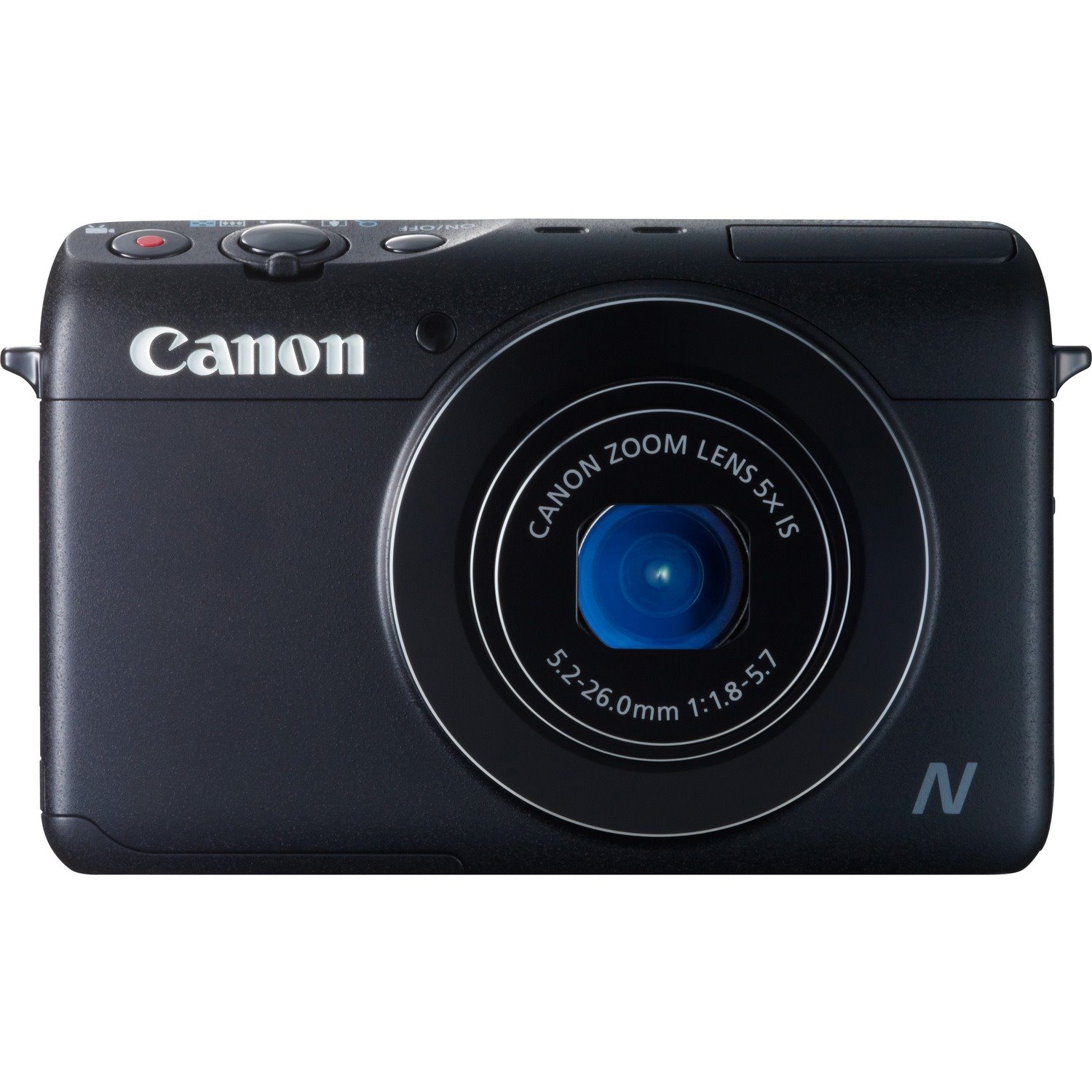 Canon PowerShot N100 12.1 Megapixel Compact Camera - Black