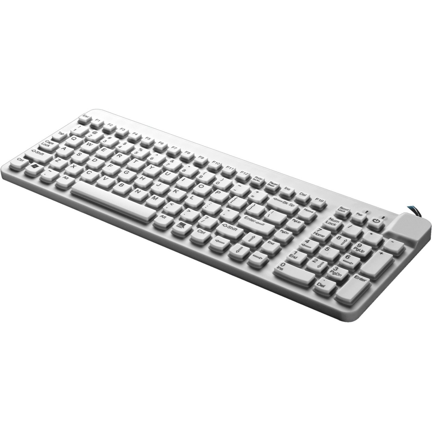 Man & Machine Premium Full Size Waterproof Disinfectable Keyboard