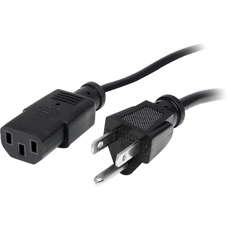 StarTech.com 6ft(1.8m) Heavy Duty Power Cord, NEMA 5-15P to C13, 15A 125V 14AWG, Replacement AC Computer Power Cord, PC Power Supply Cable