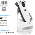 Socket Mobile DuraScan® D740, Universal Barcode Scanner, White & Charging Dock