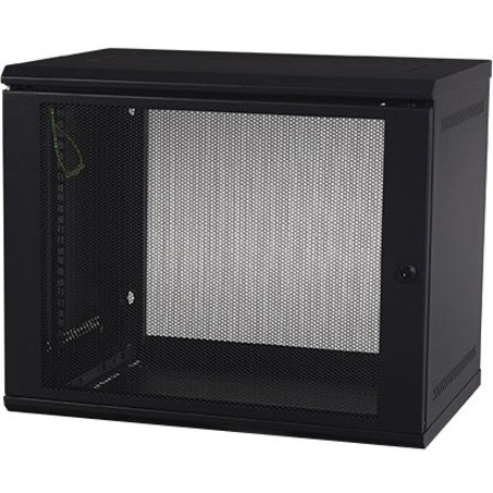 APC NetShelter 9U Wallmount Rack Cabinet Single Hinged Switch Depth Unassembled