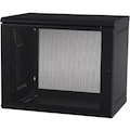 APC NetShelter 9U Wallmount Rack Cabinet Single Hinged Switch Depth Unassembled