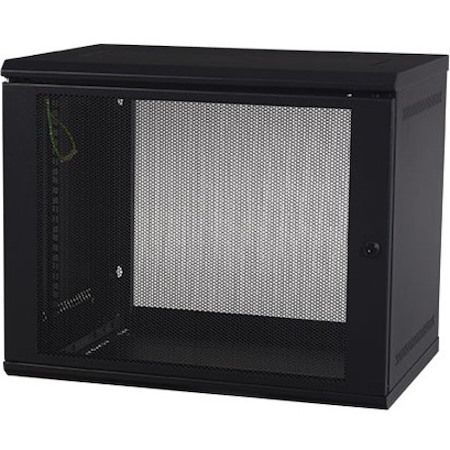 APC NetShelter 9U Wallmount Rack Cabinet Single Hinged Switch Depth Unassembled