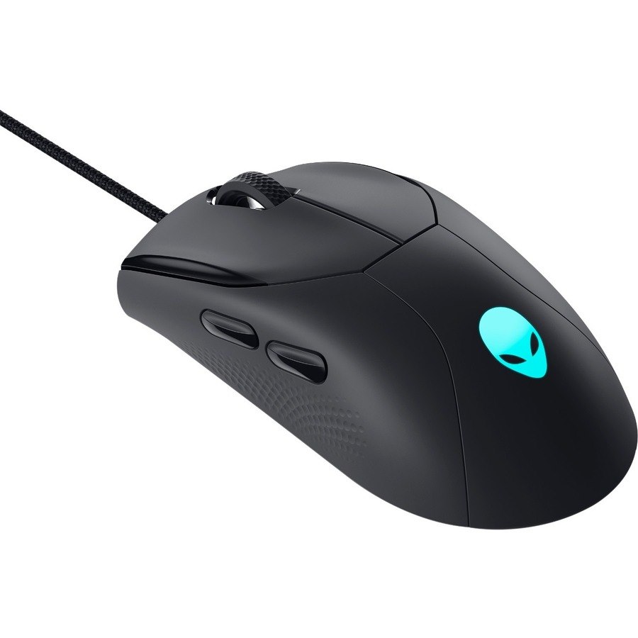 Alienware AW320M Gaming Mouse - USB Type A - Optical - 6 Button(s) - 6 Programmable Button(s) - Black