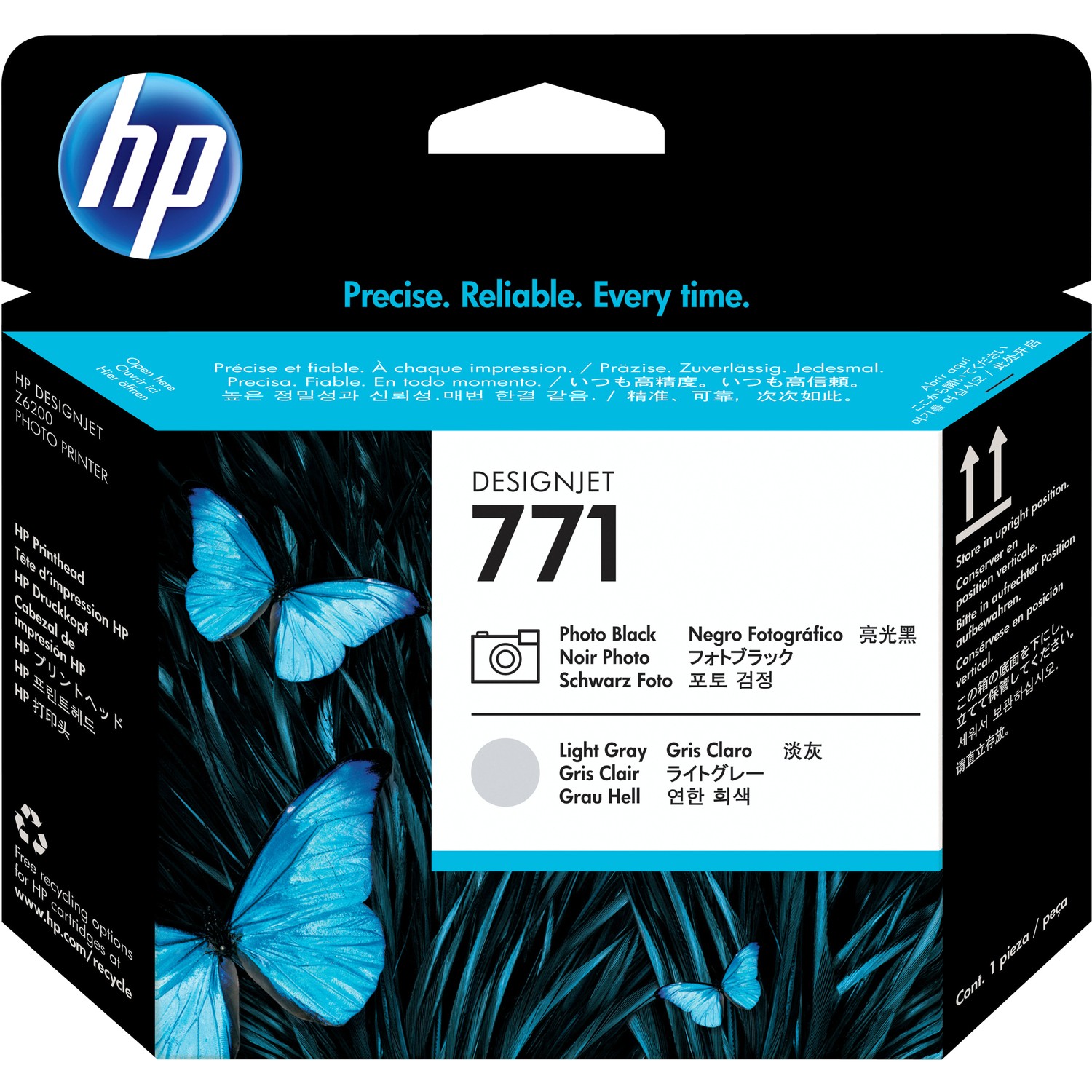 HP 771C Tintenstrahl Tintenpatrone - Hellcyan - Originaler Pack