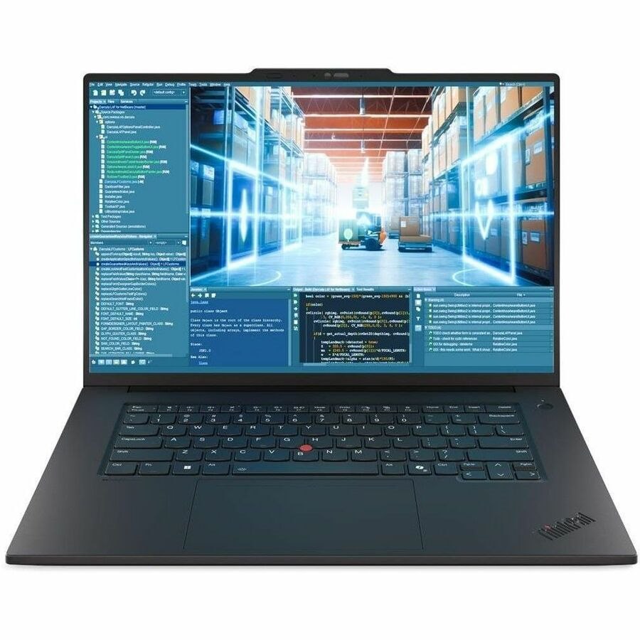 Lenovo ThinkPad P1 Gen 8 21Q80003MH 40,6 cm (16") Touchscreen Mobile Workstation - 3.2K - 120 Hz - Intel Core Ultra 7 255H - Intel Evo Platform - 32 GB - 1 TB SSD - Engels (Euro) toetsenbord - Zwart