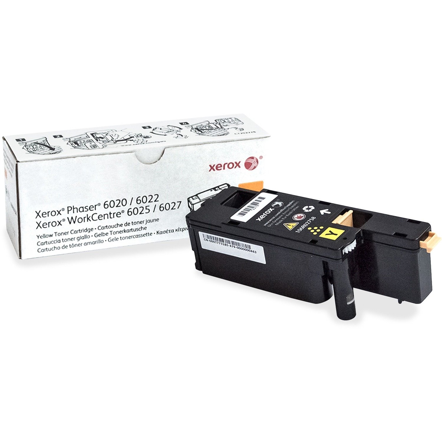 Xerox Original Standard Yield Laser Toner Cartridge - Yellow Pack