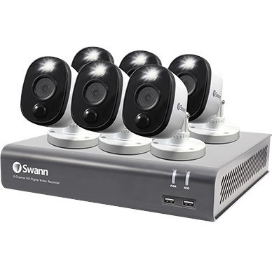 Swann 6 Camera 8 Channel 1080p Full HD DVR Security System - 1 TB HDD