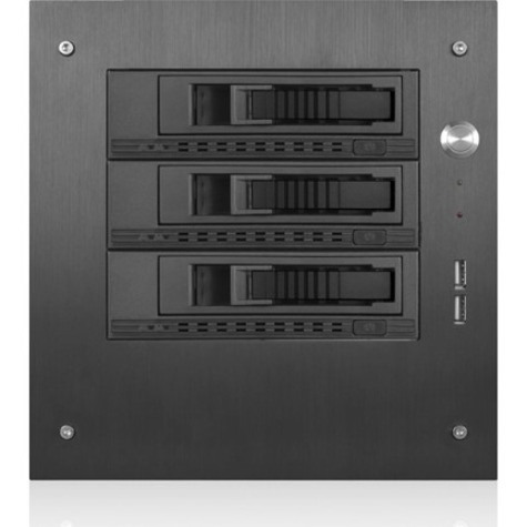 iStarUSA Compact Stylish 3x 3.5" Hotswap mini-ITX Tower