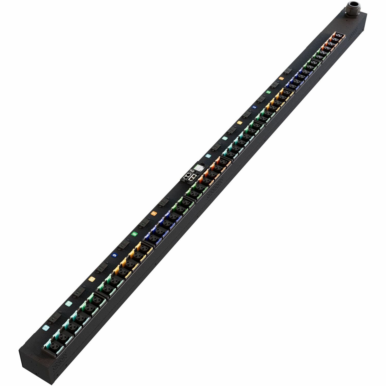 Vertiv PowerIT VP5U60A1 Switched Unit Level Monitoring HD rPDU, Vertical, Three Phase, 48 Combination C13/C19 Outlets, 60/63A, 240/415V WYE, 0U