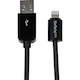 StarTech.com 1m (3ft) Black Apple® 8-pin Lightning Connector to USB Cable for iPhone / iPod / iPad