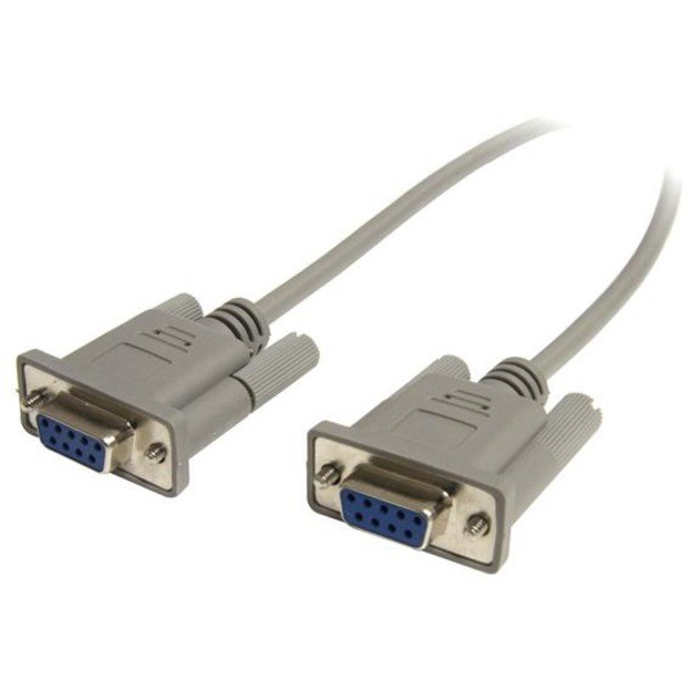 StarTech.com Cross Wired DB9 Serial Null Modem Cable - F/F - Serial/Null Modem Cable - 1 x DB-9, 1 x DB-9 - Serial/Null Modem Cable Crossover External - 25 ft