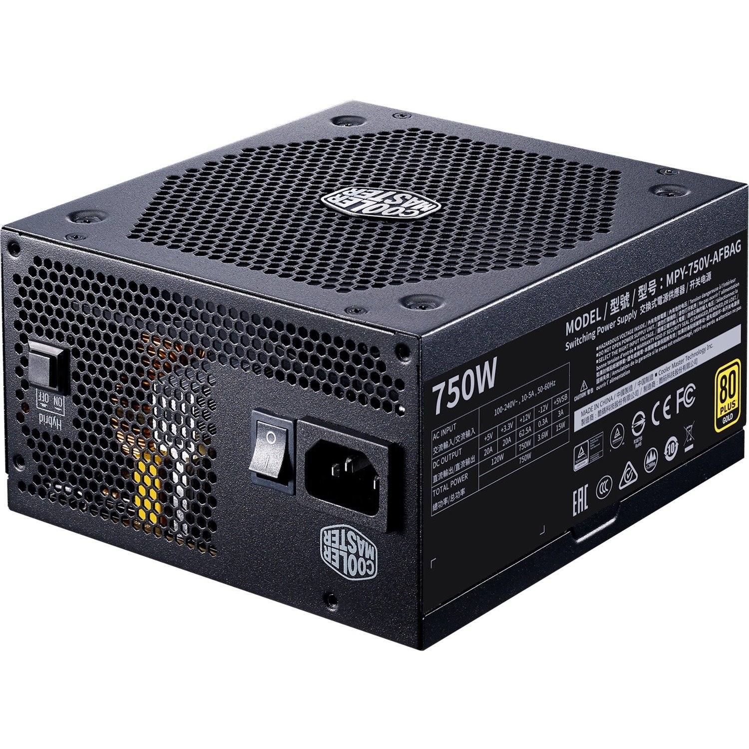 Cooler Master V Gold MPY-750V-AFBAG ATX12V/EPS12V Modular Power Supply - 750 W