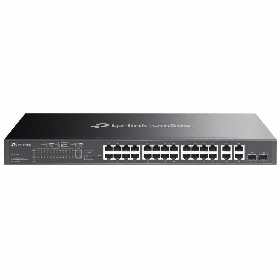 TP-Link JetStream TL-SL2428P 24 Ports Manageable Ethernet Switch - Gigabit Ethernet - 1000Base-X, 10/100/1000Base-T