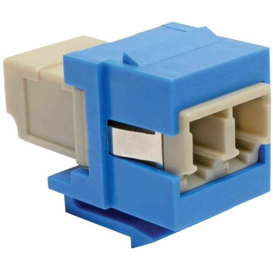 Eaton Tripp Lite Series Duplex Multimode Fiber Coupler, Keystone Jack - LC to LC, Blue