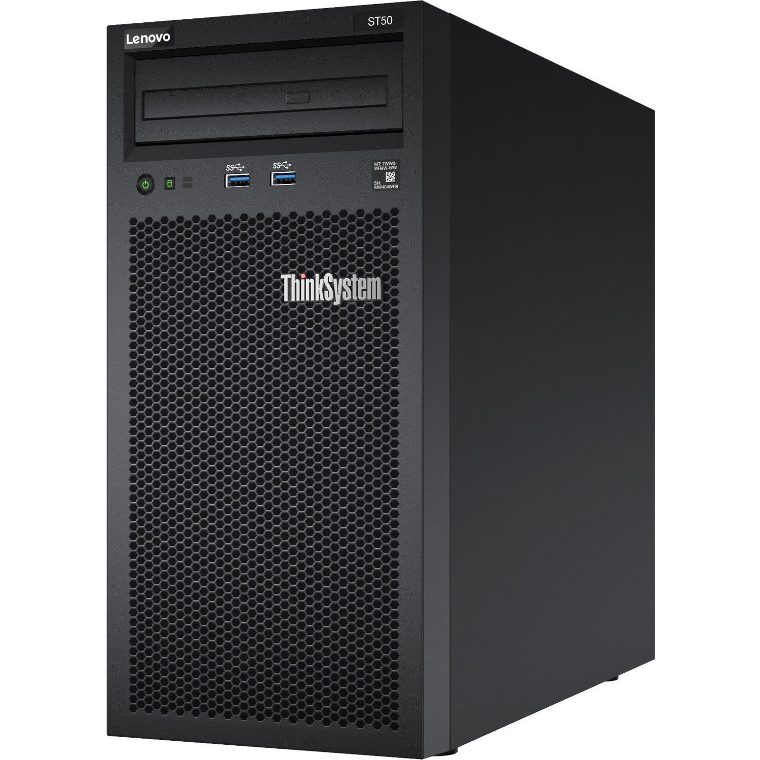 Lenovo ThinkSystem ST50 7Y481000NA 4U Tower Server - 1 Xeon E-2124G 3.40 GHz - 8 GB RAM - 2 TB HDD - (2 x 1TB) HDD Configuration - Serial ATA/600 Controller
