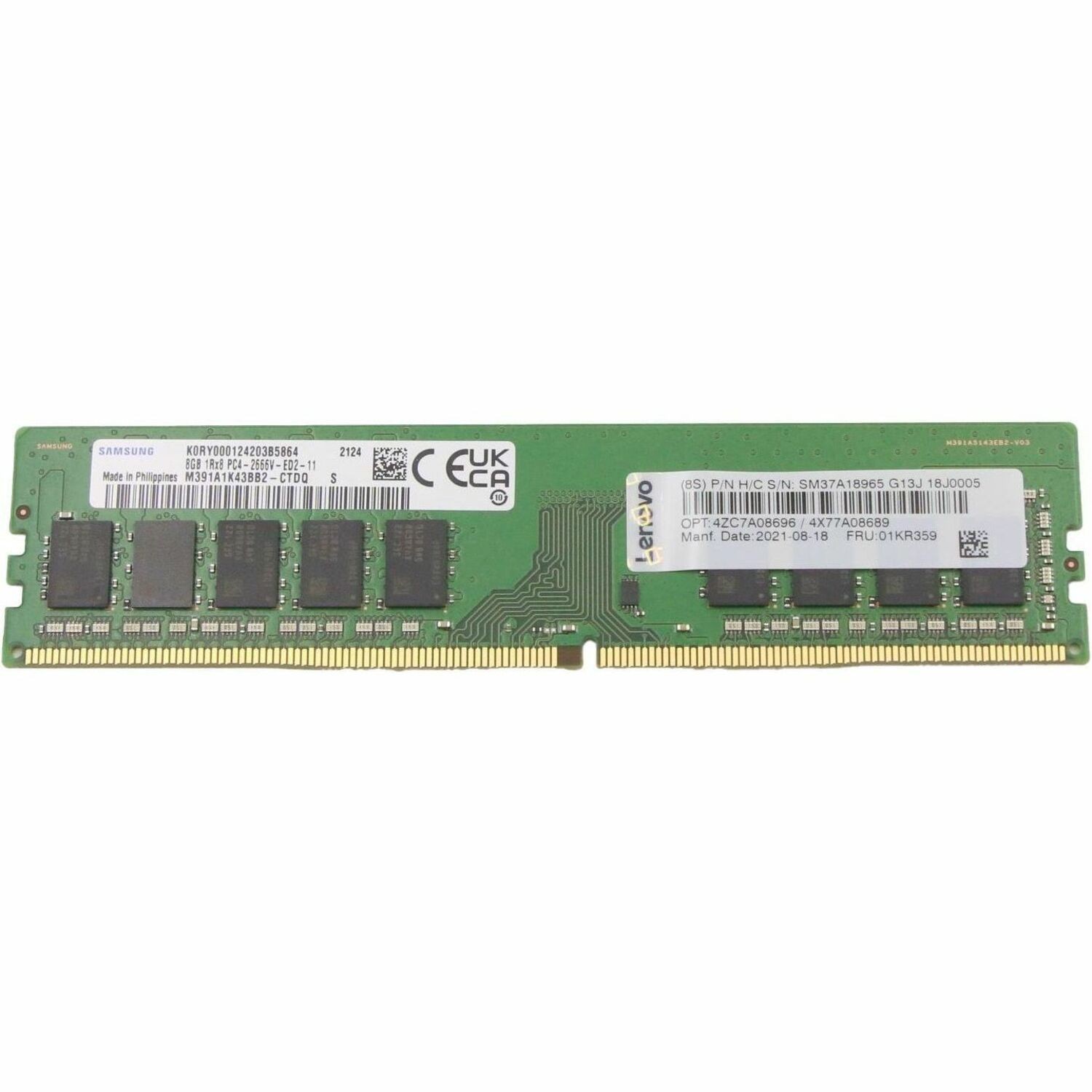 LENOVO DCG SOURCING 8GB DDR4 SDRAM Memory Module