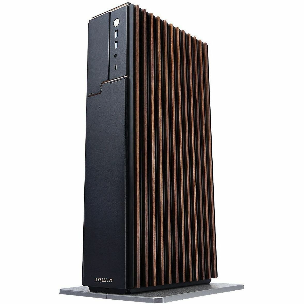 In Win ModFree Mini IW-CS-MFMINIM2-TBR Computer Case - Mini ITX Motherboard Supported - Mini-tower - SECC, Acrylonitrile Butadiene Styrene (ABS), Aluminium, Walnut Wood, Plastic - Brown