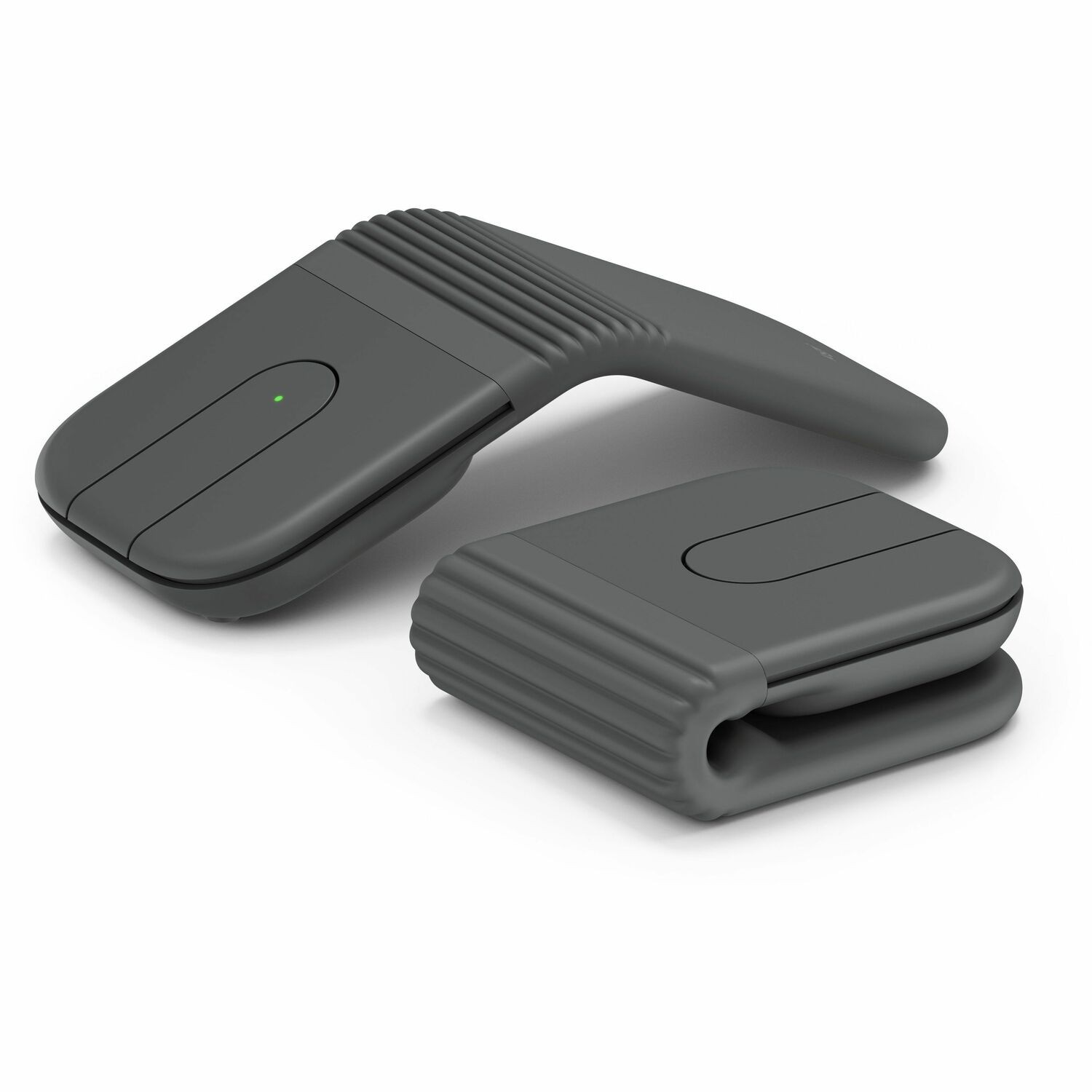 Logitech Mobi Fold, Ultra-Portable Travel Mouse, Small and Light, Touch Scroll, Quiet Clicks, 4K DPI, Bluetooth, Graphite