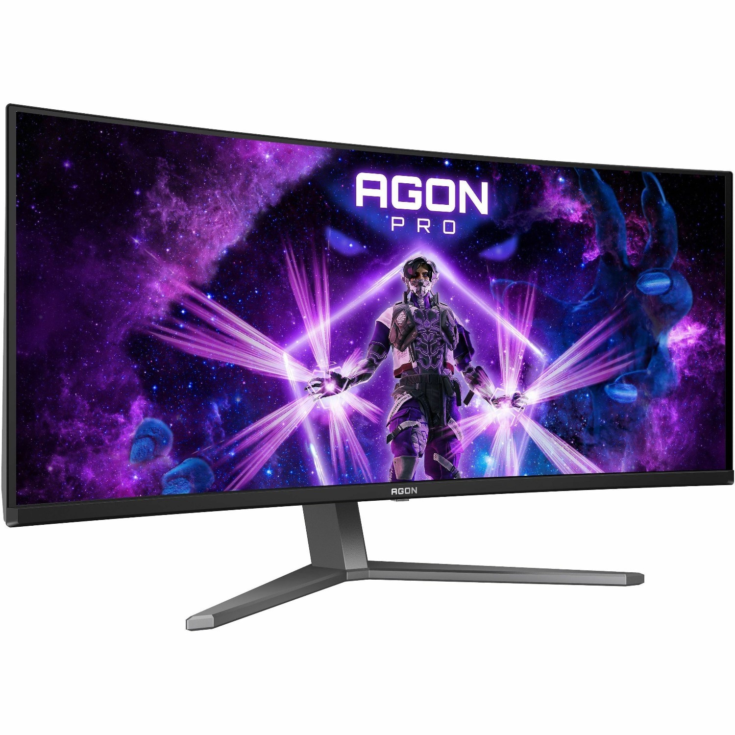 AOC AGON AGP346UCSD 34" Class UW-QHD Curved Screen Gaming OLED Monitor - 21:9 - Black, Grey
