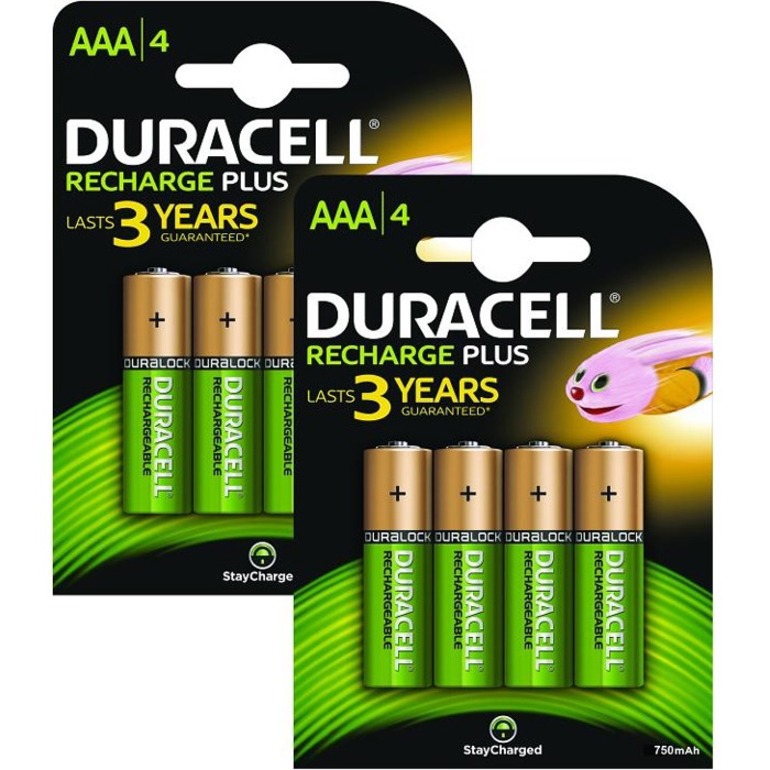 Duracell Batterij - Nikkel-metaalhydride (NiMH) - 8Pak