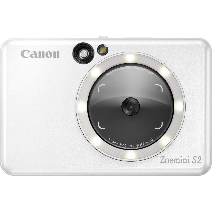 Canon Zoemini S2 8 Megapixel Compact Camera - Pearl White