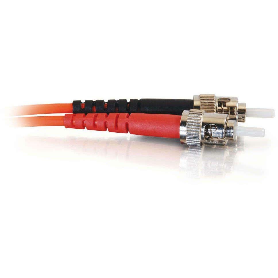 C2G-15m ST-ST 62.5/125 OM1 Duplex Multimode PVC Fiber Optic Cable - Orange