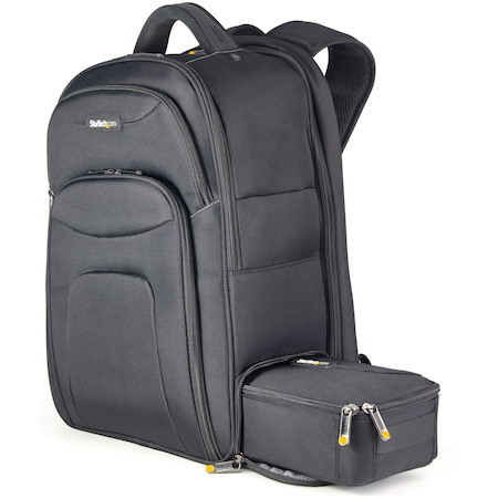 StarTech.com 17.3" Laptop Backpack w/ Removable Accessory Case, Professional IT Tech Backpack for Work/Travel/Commute, Nylon Computer Bag