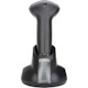 Manhattan Wireless 2D Handheld Barcode Scanner, 250mm Scan Depth, up to 80m effective range (line of sight), Max Ambient Light 100,000 lux (sunlight), Black, Three Year Warranty, Box