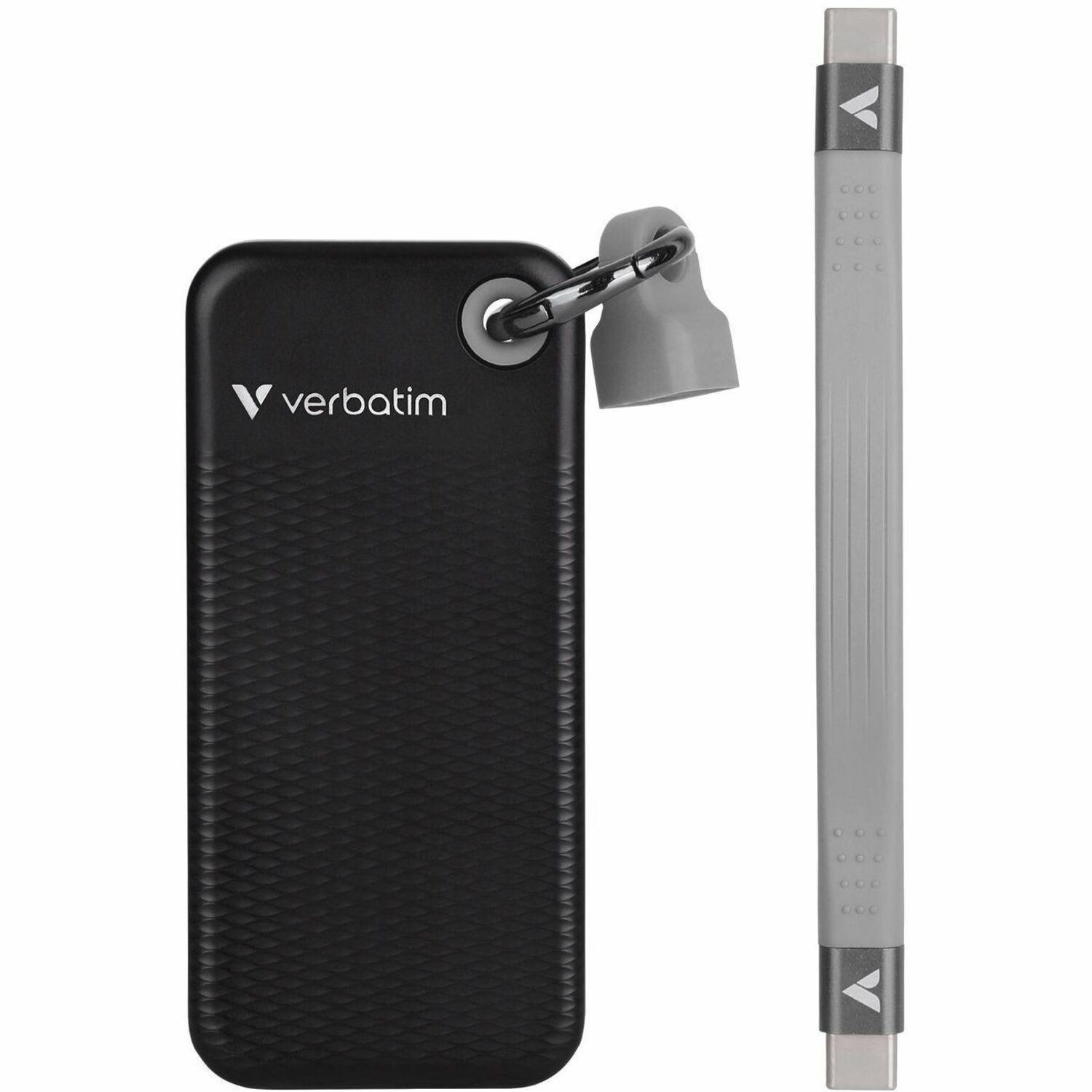 Verbatim 1TB Pocket SSD USB 3.2 Gen 2 1TB Black Grey. Convenient Keyring cable holder. Compact, Rugged. Ultra Lightweight Performance 58g Portable B
