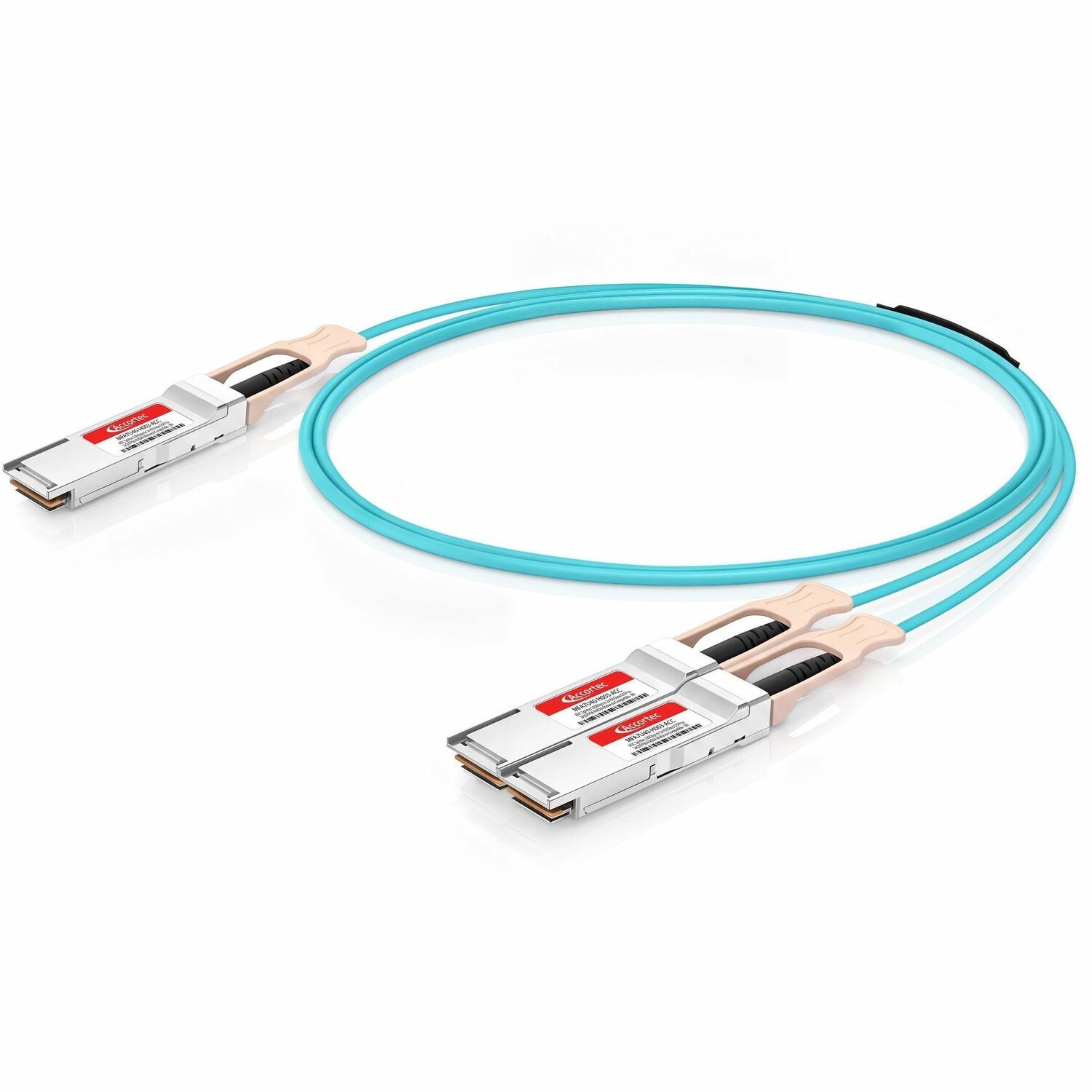 AccortecAOC Splitter 200Gbps to 2x100Gbps OSFP to 2xQSFP56 NVIDIA Mellanox Compatible- 3M