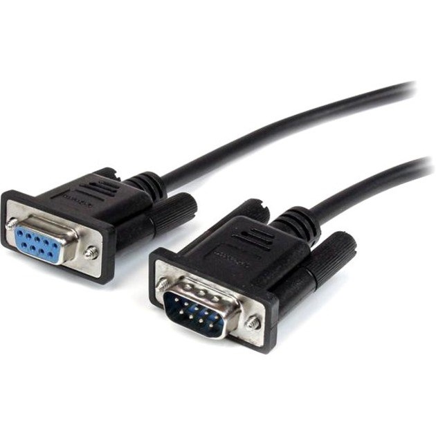 StarTech.com 0.5m Black Straight Through DB9 RS232 Serial Cable - M/F