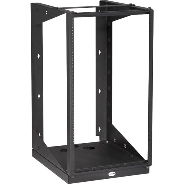 Black Box Wallmount Rack - 19U, 12-24 Tapped Rail Holes, 100 lb. Capacity