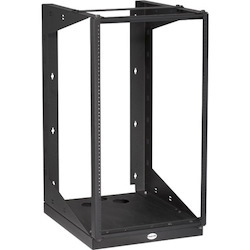Black Box Wallmount Rack - 19U, 12-24 Tapped Rail Holes, 100 lb. Capacity
