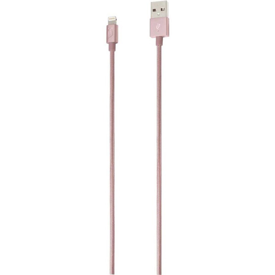 iStore Lightning Charge 4ft (1.2m) Braided Cable (Rose Gold)